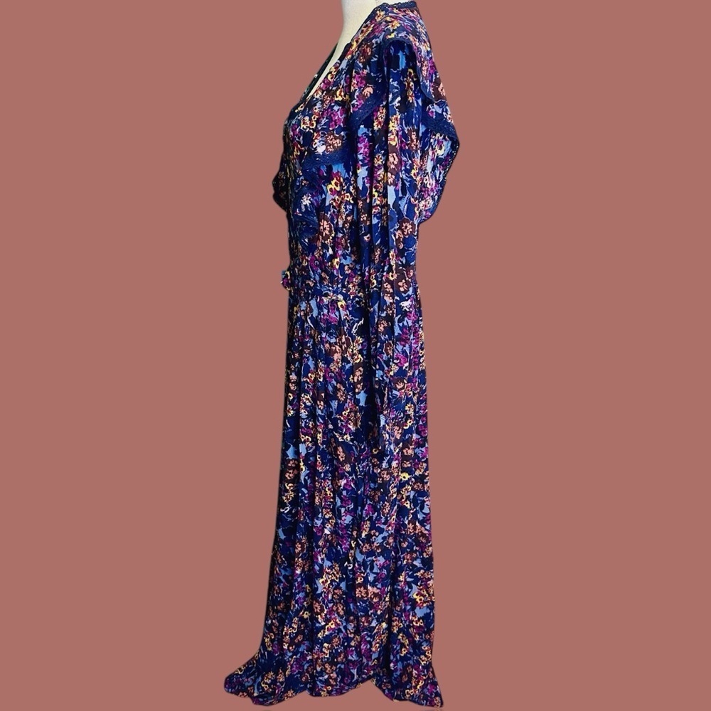 NWT Atelier Reve ‘Irlea’ Maxi Dress in “Medieval Navy Blue” Size 42 = U.S. XL - Picture 9 of 16